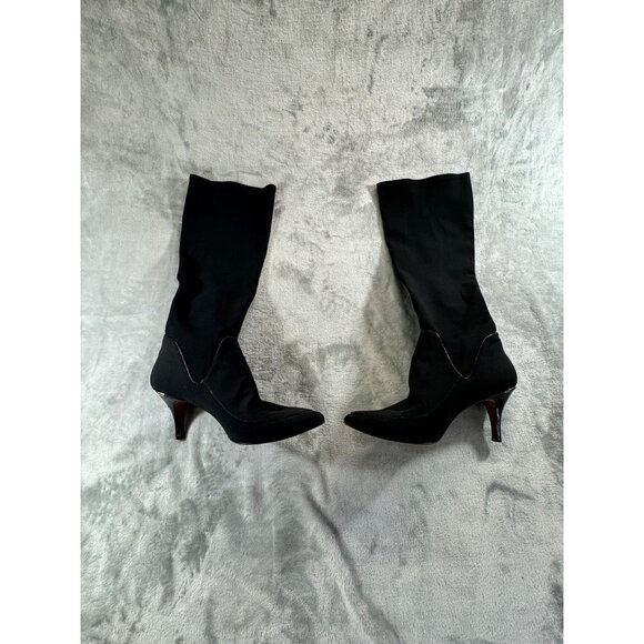 Donald J Pliner womens shoes 10M  Tracey Black Mid Calf Boots - Picture 1 of 16